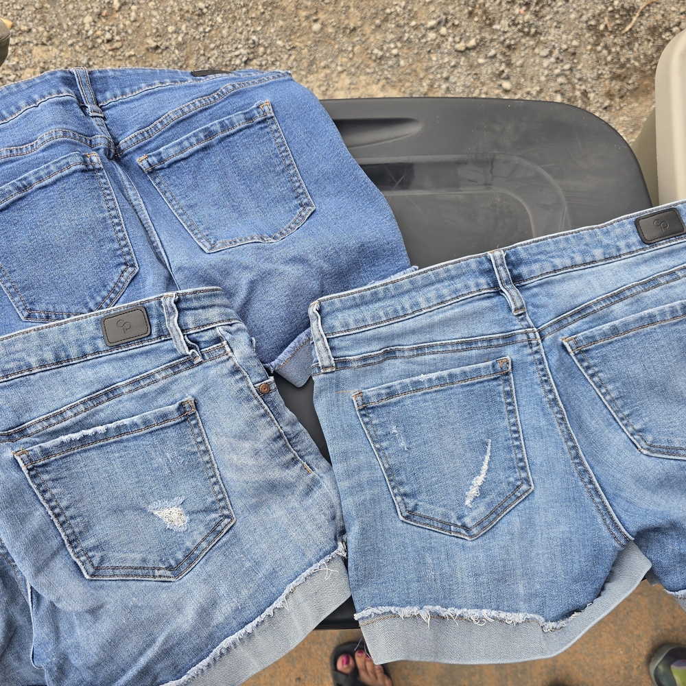 Celebrity Pink Distressed Blue Jean Shorts - Picture 2 of 3